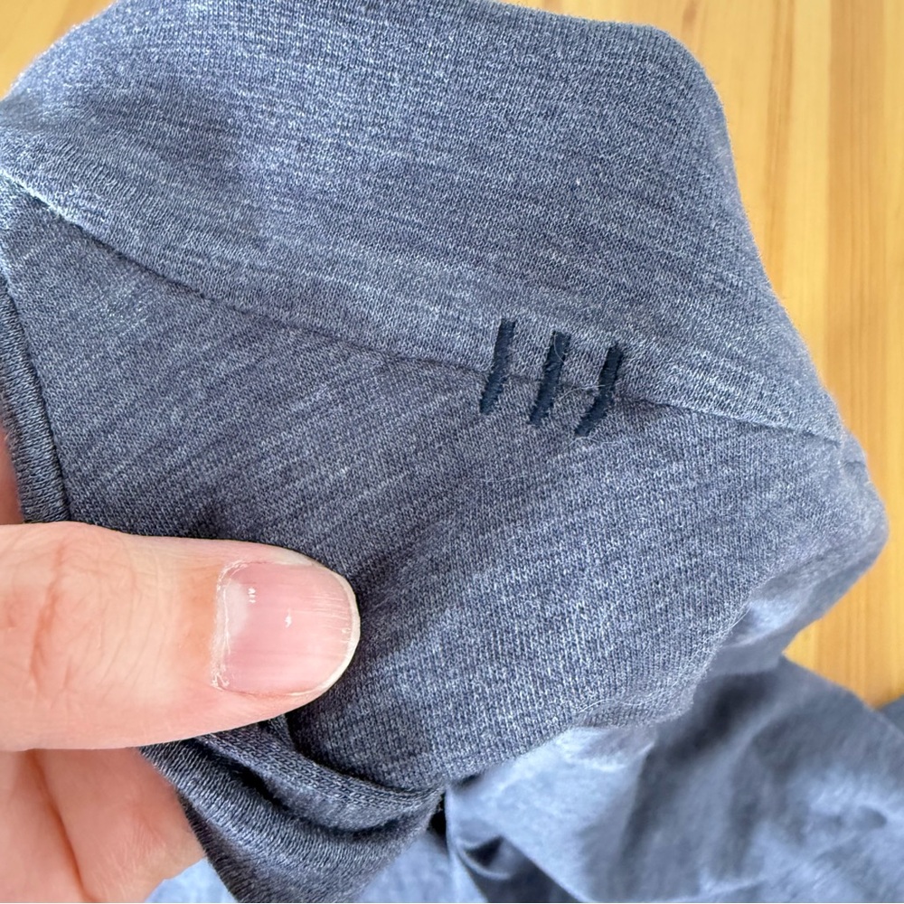 Lululemon Men's Blue Long Sleeve Tee  Crew Neck Minimalist ~ L - Picture 7 of 9